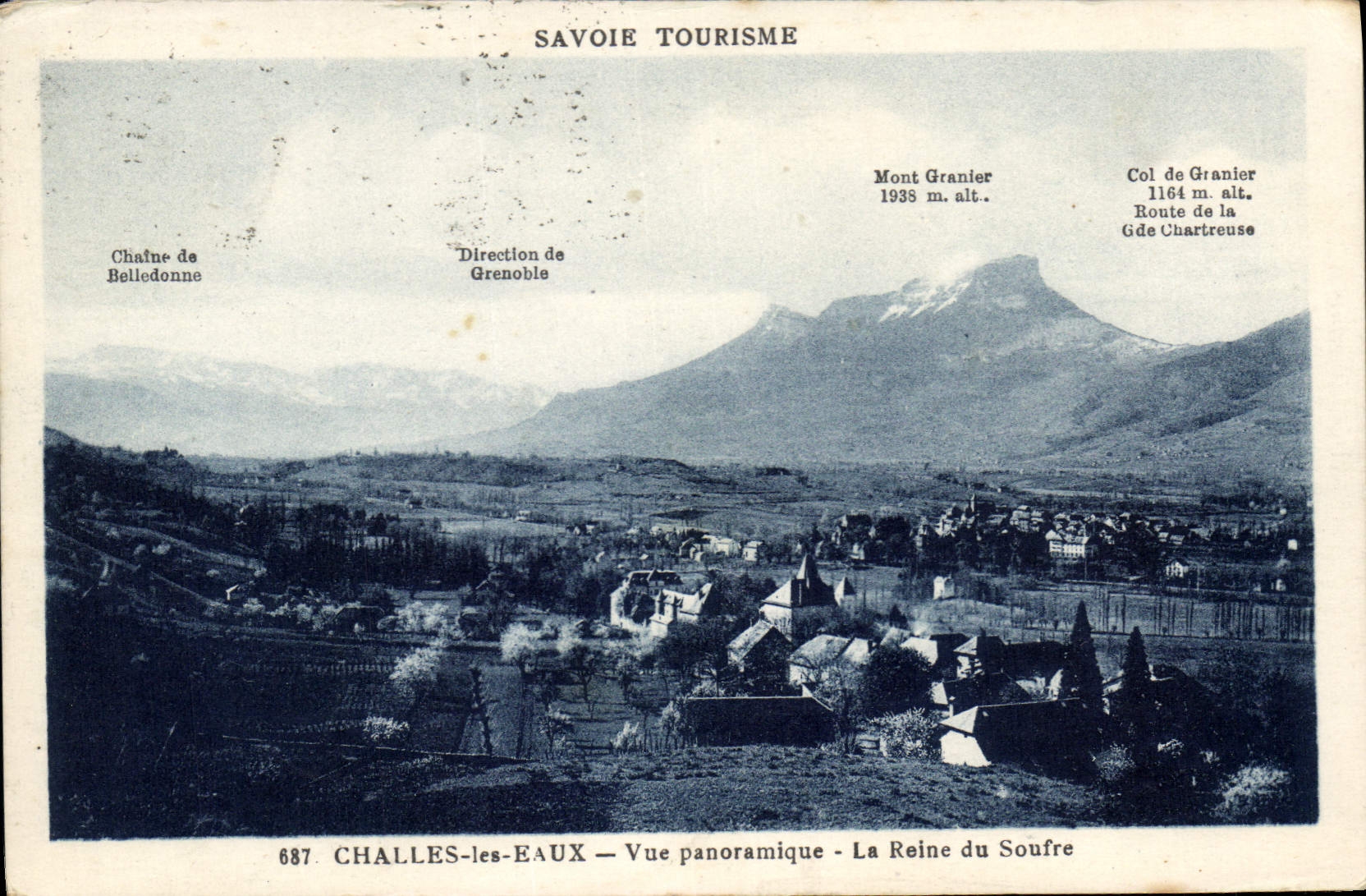 CPA Challes Les Eaux Vue Panoramique La Reine Du Soufre