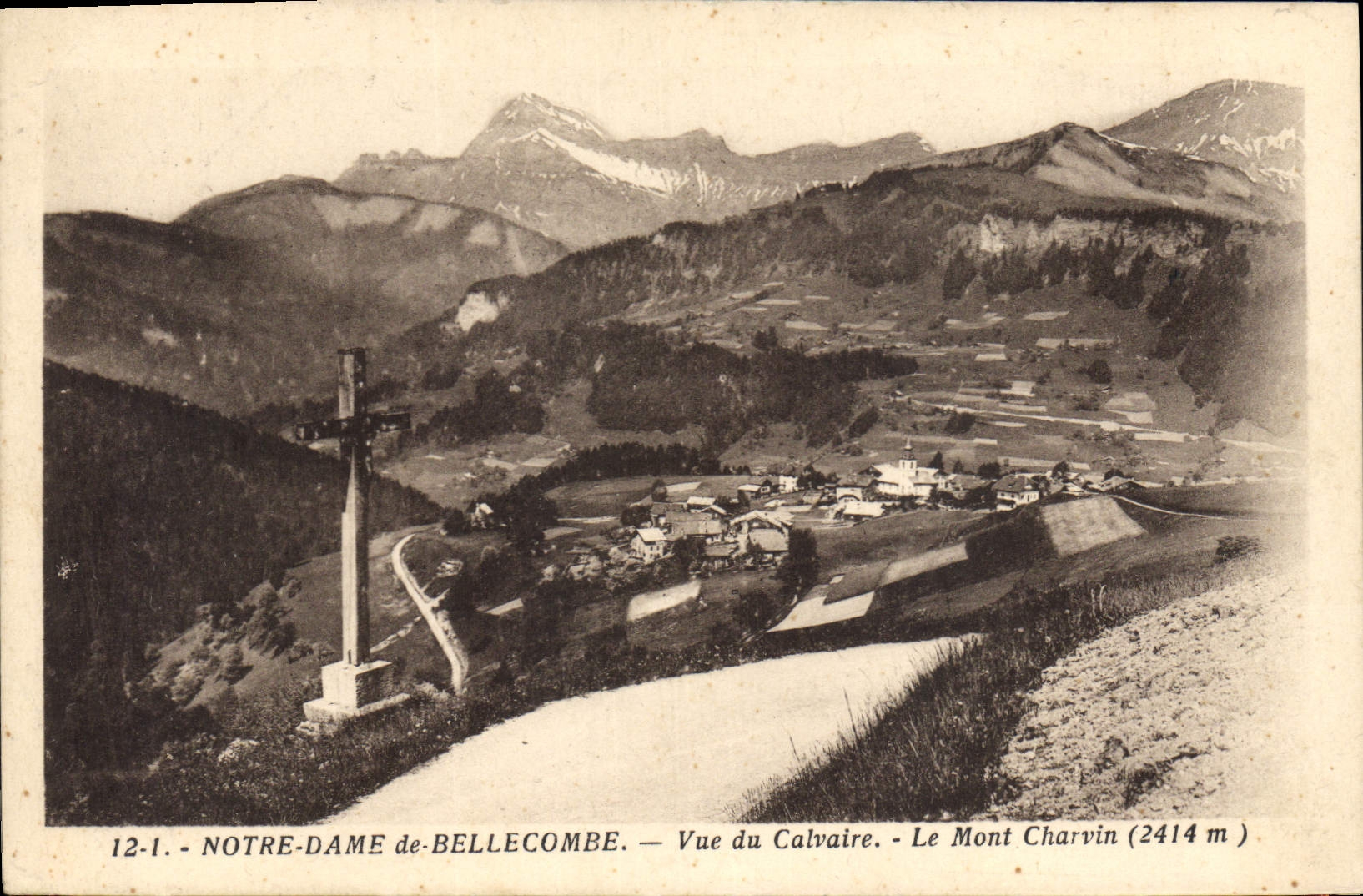 CPA Notre Dame De Bellecombe Vue Du Calvaire