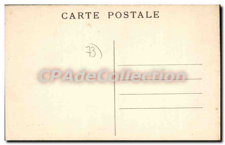 CPA Moutiers Les Quais De I'Isere cathédrale — Rückseite