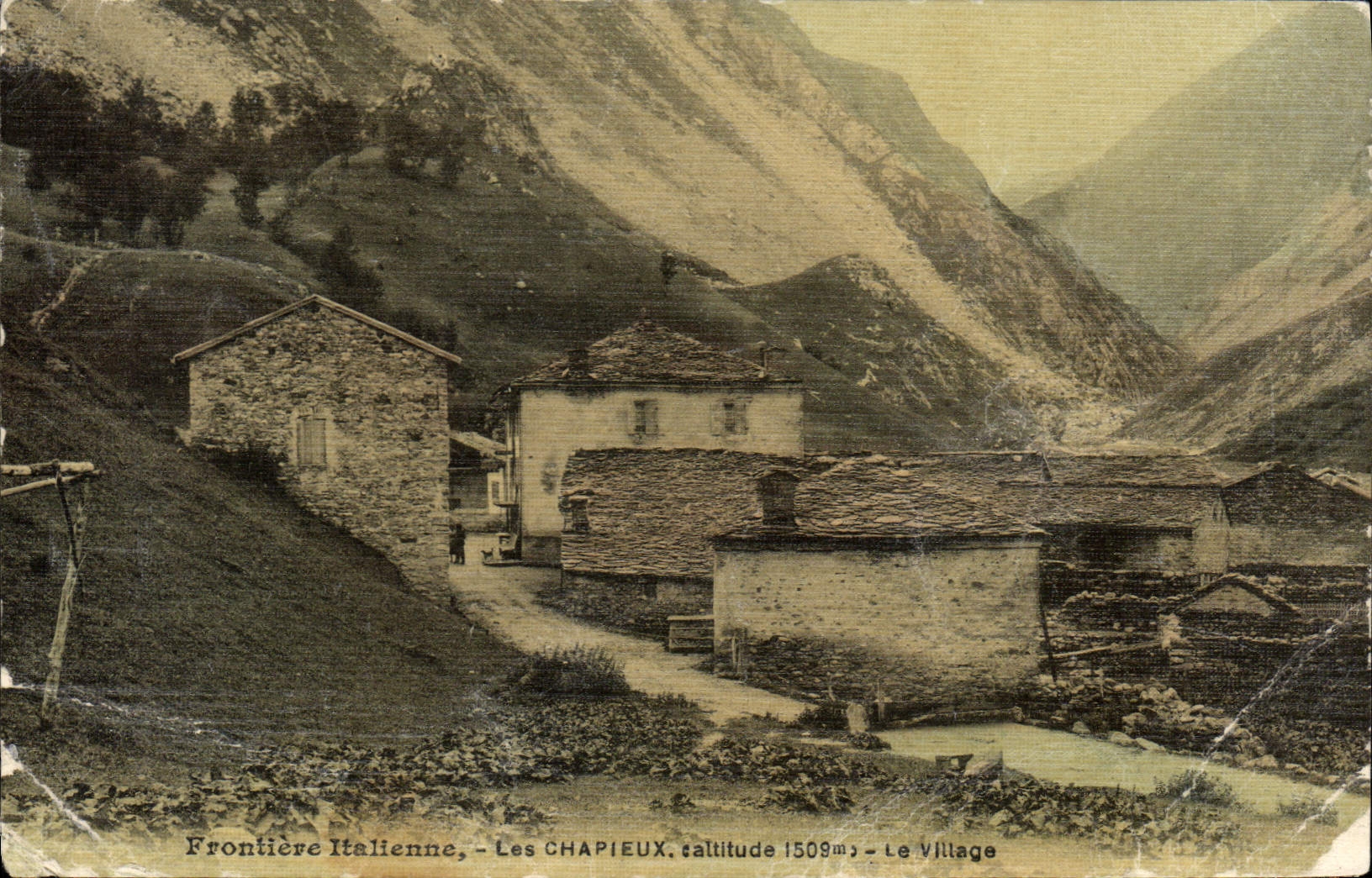 CPA Frontiere Italienne Les Chapieux