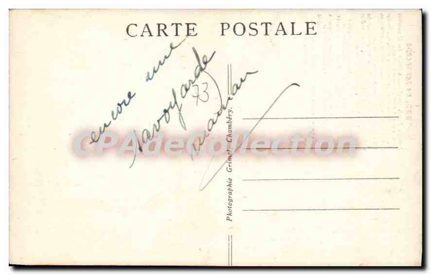 CPA La Savoyarde — Rückseite