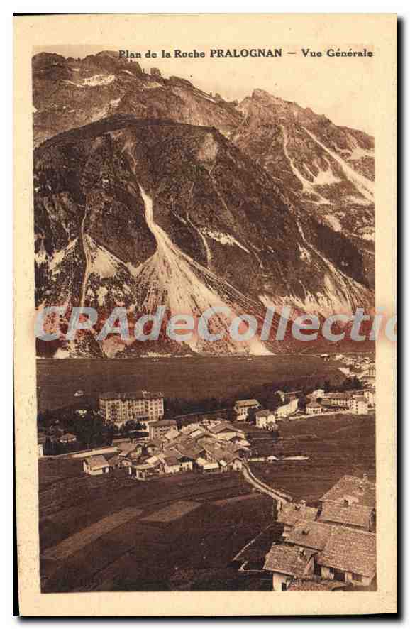 CPA Plan De La Roche Pralognan Vue Generale