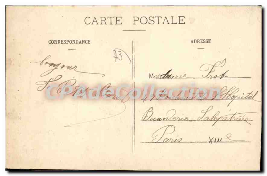 CPA Le Chatelard Massif Des Bauges cascade du Pissieux — Rückseite