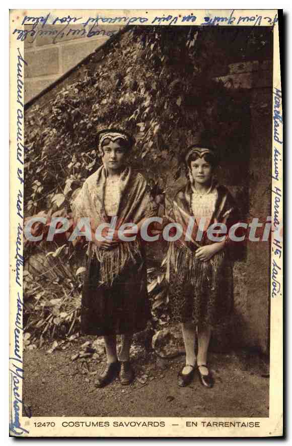 CPA Costumes Savoyards en tarrentaise