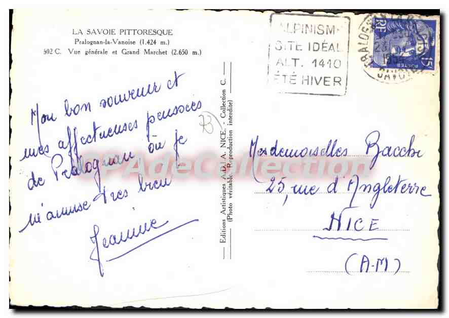 CPSM Pralognan La Vanoise Vue Generale — Rückseite