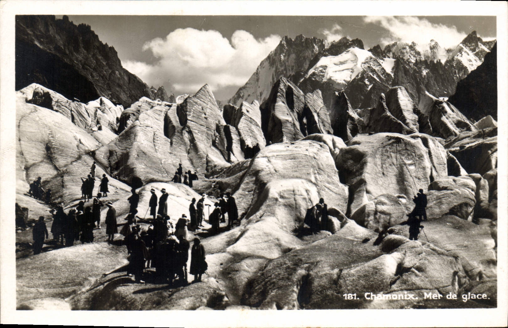Chamonix — Mer de glace — Société Graphique Nauchadet, n° 181 - Anverso