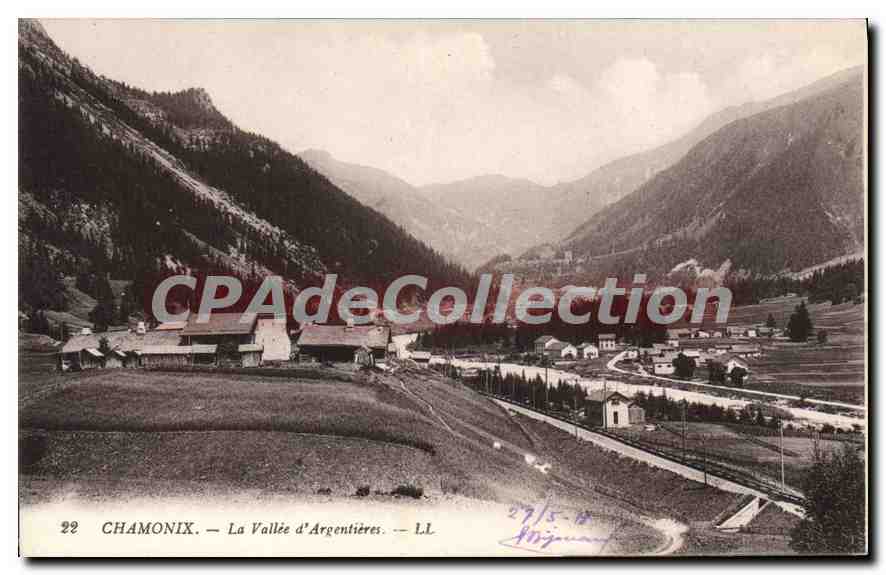 Chamonix — La Vallée d'Argentières — LL - Anverso