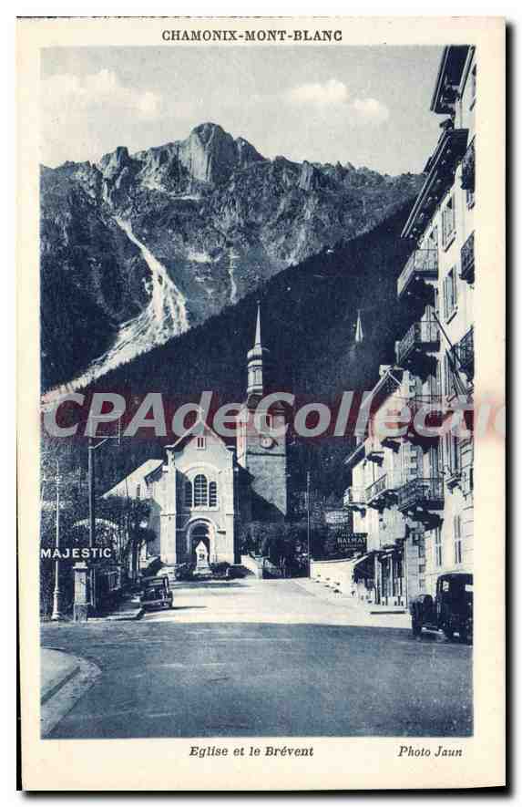 Chamonix-Mont-Blanc — Église et le Brévent — Photo Jaun