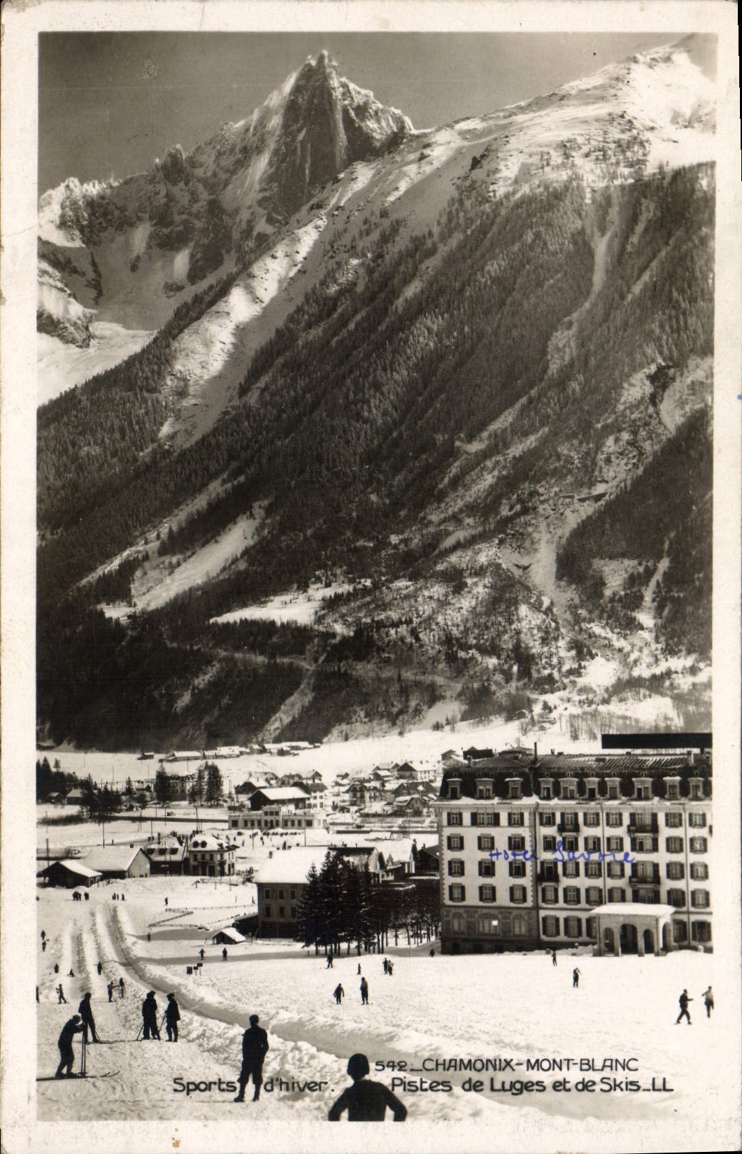Chamonix-Mont-Blanc — Sports d'hiver — Pistes de Lugues et de Skis — LL n°542
