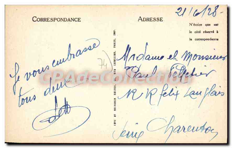 Les Grands Mulets et le sommet du Mont-Blanc — Chamonix Mont-Blanc — LL n°275 — Reverso