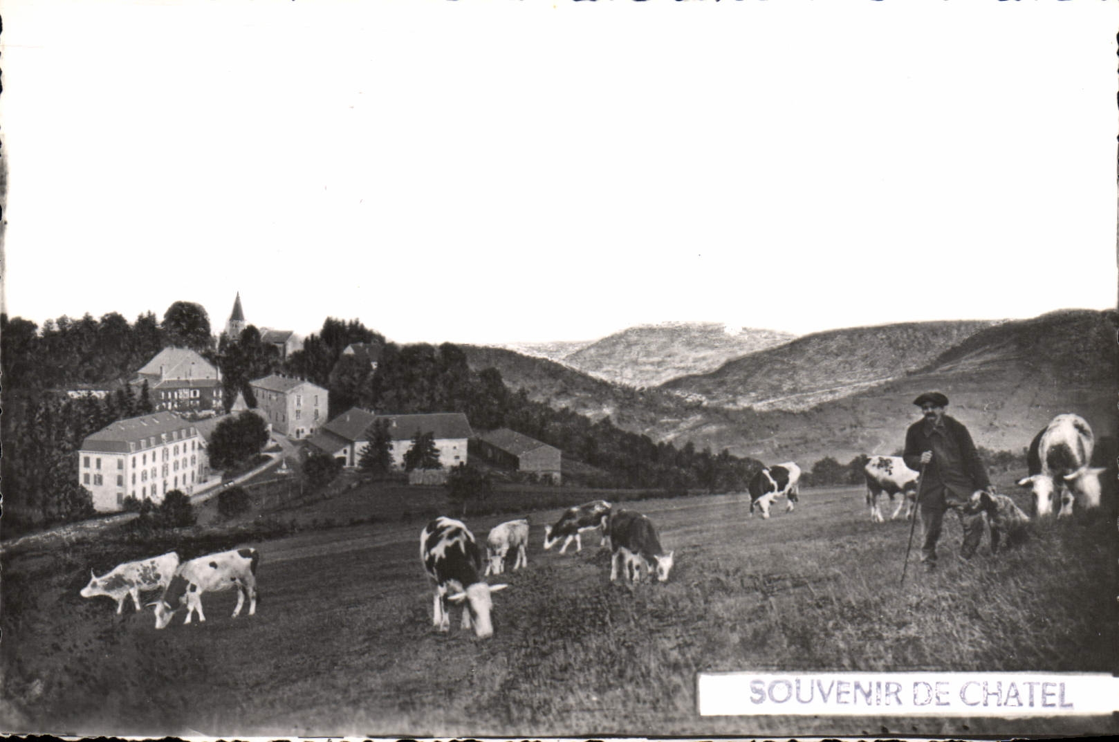 Châtel — Le Couvent — Le troupeau, cow-boy — Éditions Couvent de Châtel - Jura