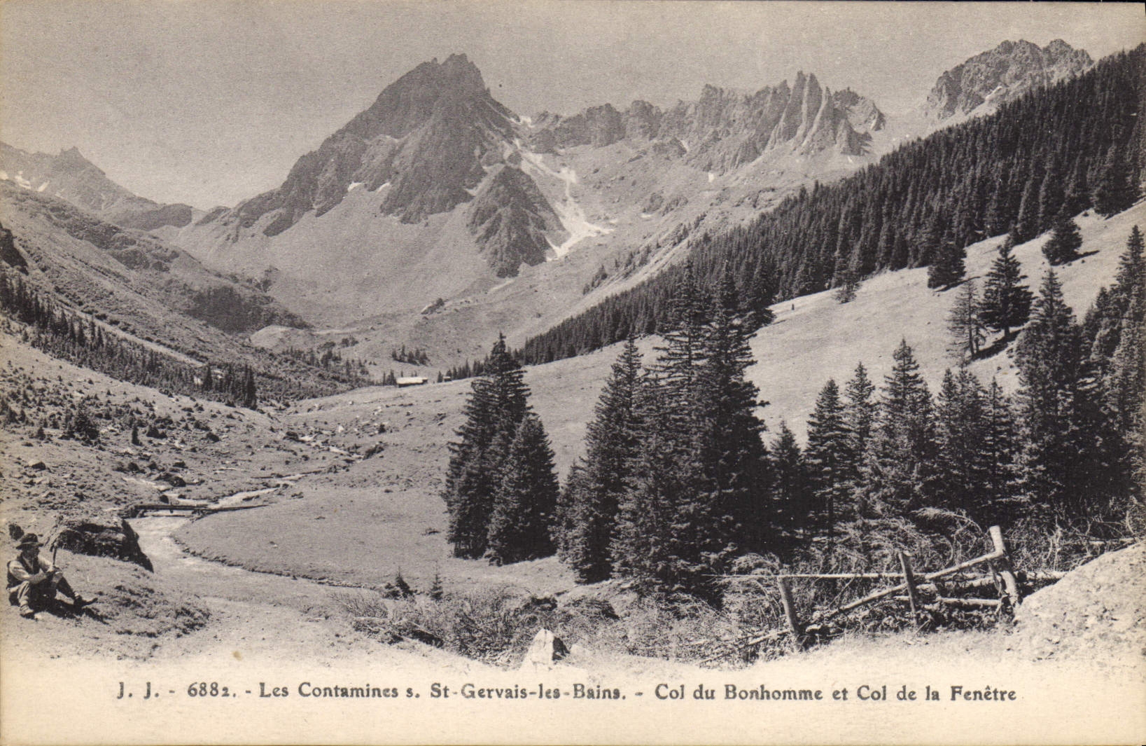 Les Contamines s. St-Gervais-les-Bains — Col du Bonhomme et Col de la Fenêtre — J. J. 6882