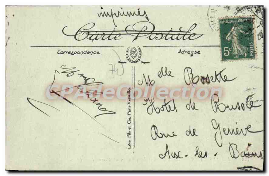 EVIAN-LES-BAINS — Savoy-Hôtel et l'Établissement Thermal — LL — Verso