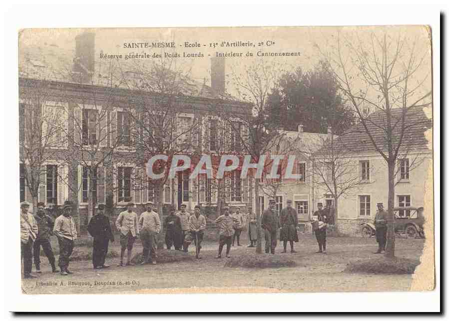 Sainte-Mesme - École d'Artillerie, 2e Cl. - Intérieur du Cantonnement