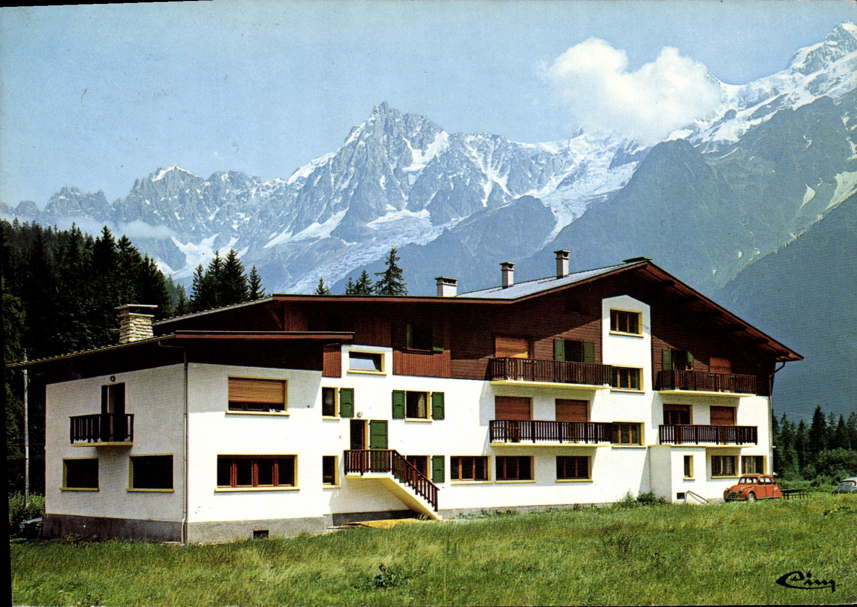 Les Houches - Mont-Blanc (74) — Centre de Montagne du Comité d'Etablissement Sud-Aviation — éditeur Cing