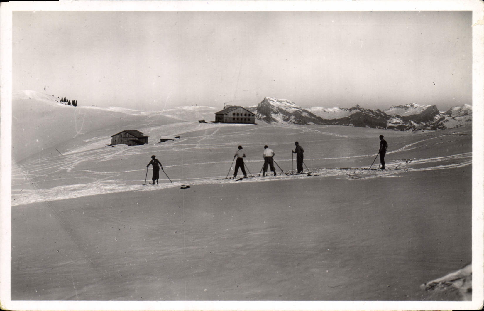 Mégeve — Chalet Refuge 'Piste G' 1930 m. alt. — L. Morand, Phot. Mégeve