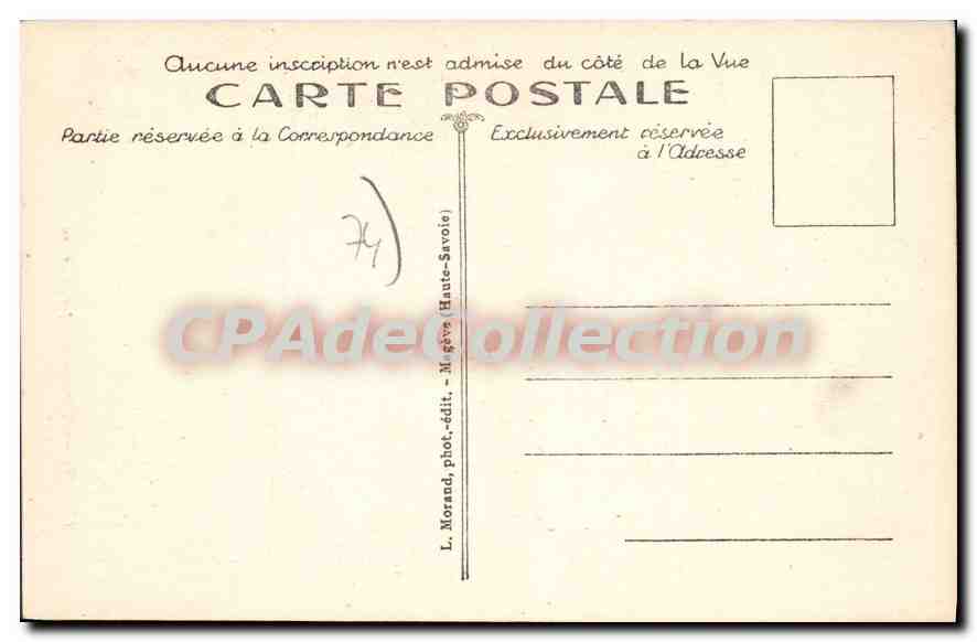 Haute-Savoie - Costumes de MÉGÈVE - L. Morand, phot.-édit. — Verso