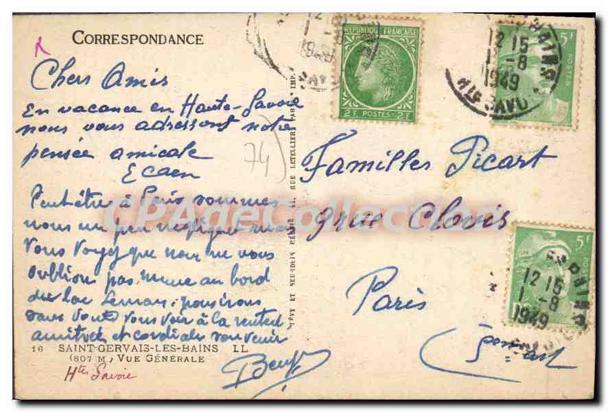 Saint-Gervais-les-Bains — vista general — editor desconocido — Reverso