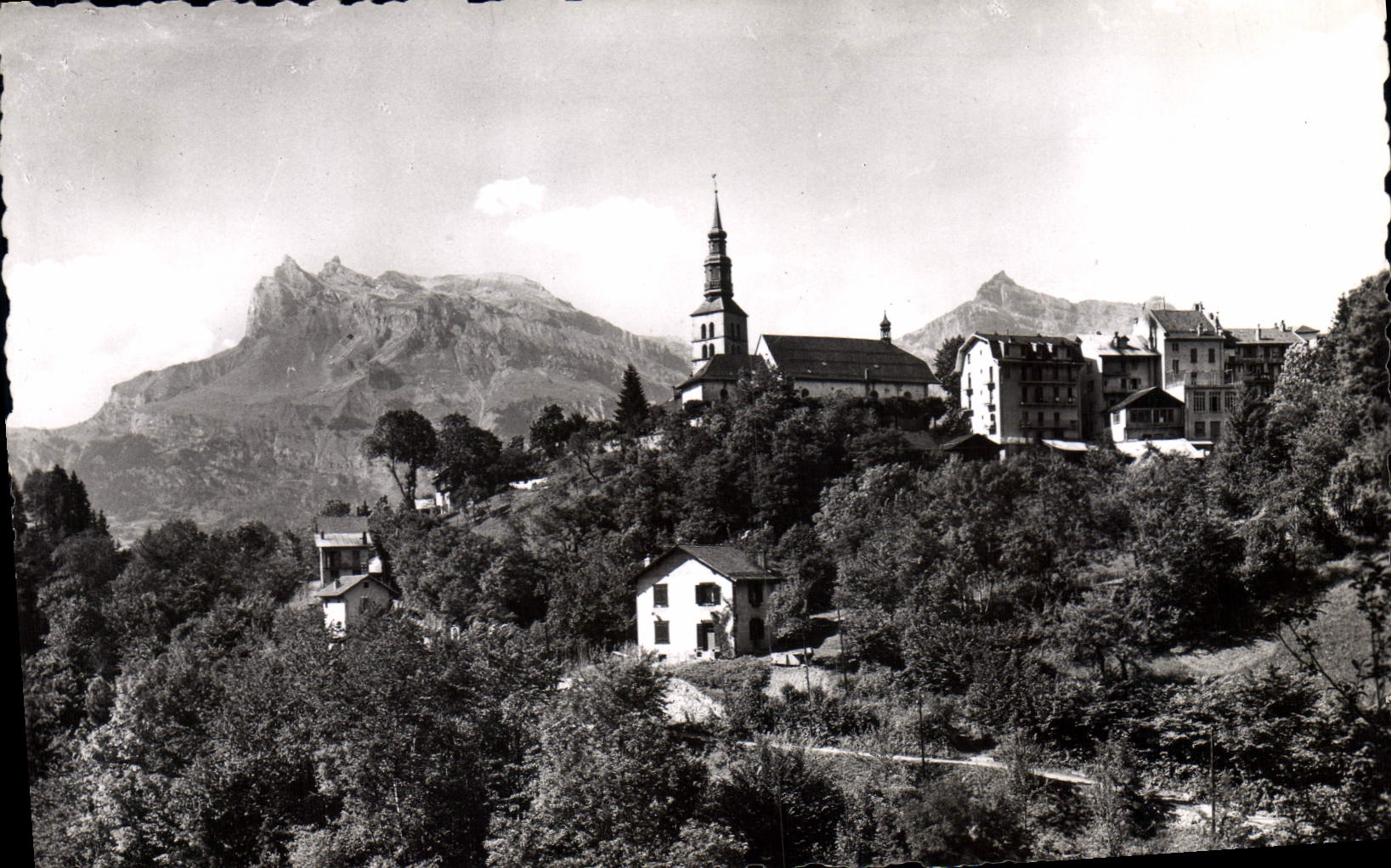 Saint-Cervais-les-Bains — Iglesia y Aiguilles de Warenz — Edición GIL, Annecy