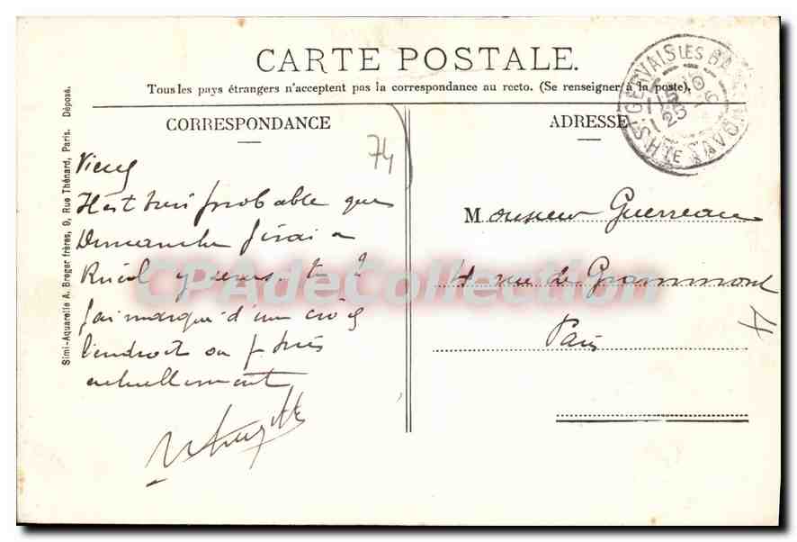 St-Gervais-les-Bains — La Tête noire — Epicurie-Mercerie Damien Perroud — Verso