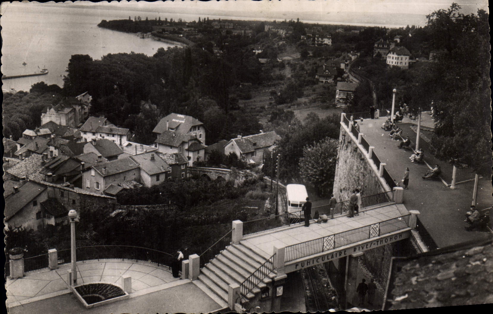 Thonon-les-Bains — Vue du funiculaire Rives-Thonon — Photographies aériennes J. Cellard