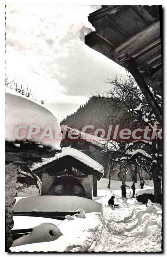 ST-NICOLAS-de-VÉROCE (74) - Die Dorfstraße im Winter — Verlag Combier
