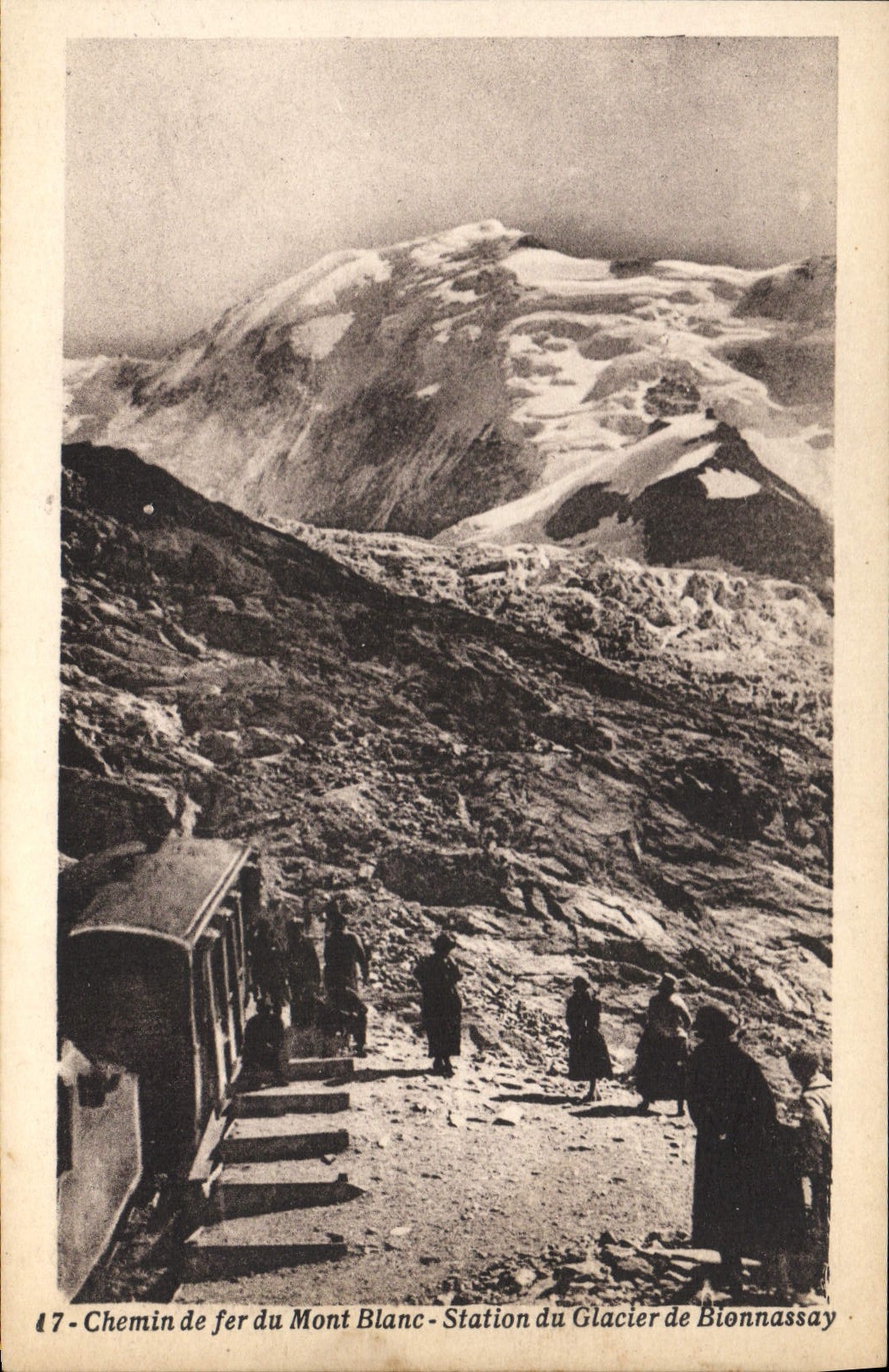 Mont-Blanc-Bahn - Station Glacier de Bionnassay — n°17 — J. Rosnoble, Annemasse (Île-Savoie)