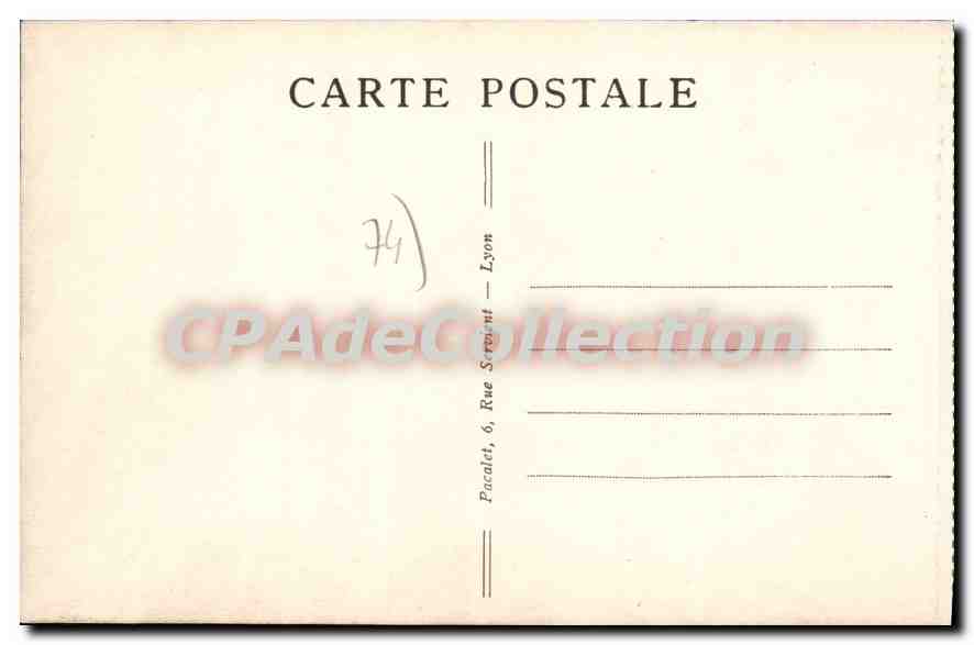 CPA Abondance Vue Generale Le Mont Chauffe — Rückseite