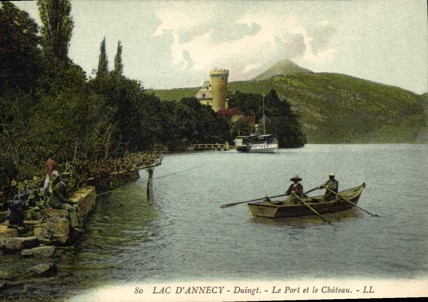 Lac d'Annecy - Le Port et le Château — LL, n°80