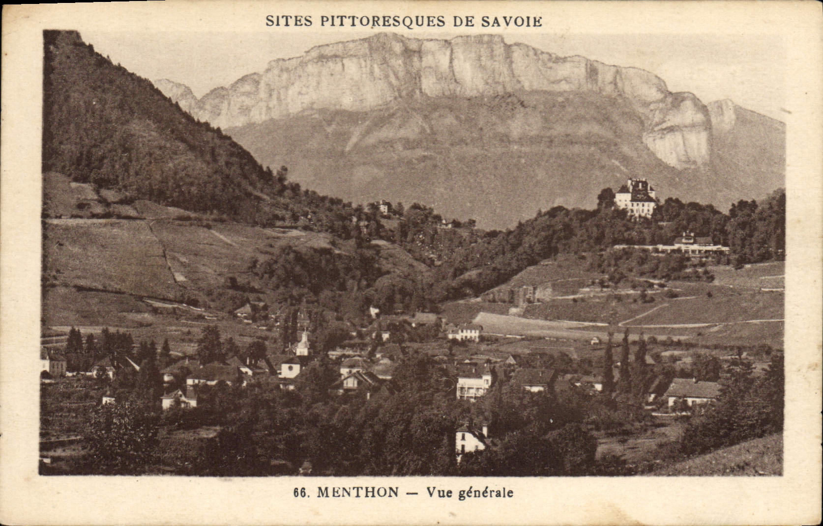 Menthon — Allgemeiner Blick — Pittoreske Orte der Savoie, Nr. 66