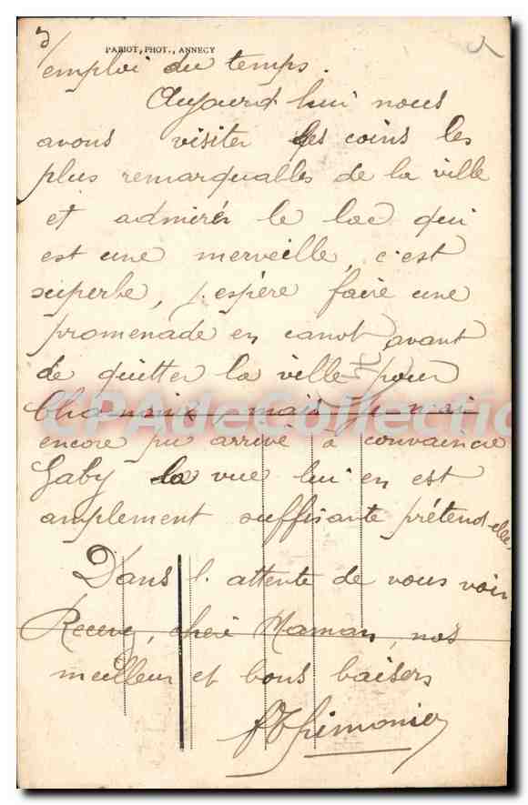 Menthon — Allgemeiner Blick — Pittoreske Orte der Savoie, Nr. 66 — Rückseite