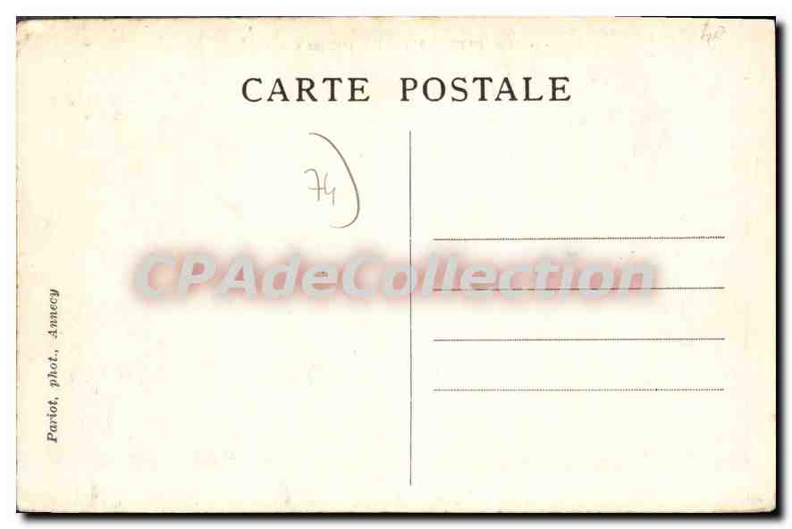 Mentthon — Vue générale — Sites pittoresques de Savoie, n°66 — Verso