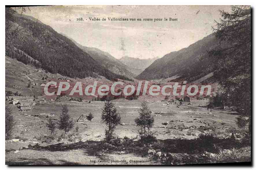 Tal von Vallorcines Blick auf dem Weg zum Buet — Aug. Centiel, Foto-Edit, Chamonix — n° 268
