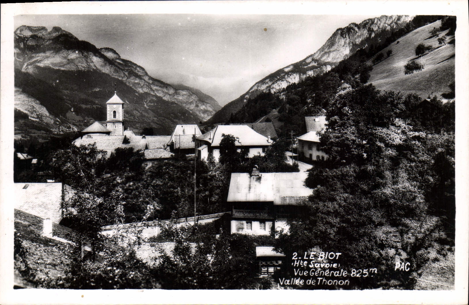 Le Biot — Vue Générale 825m — PAC