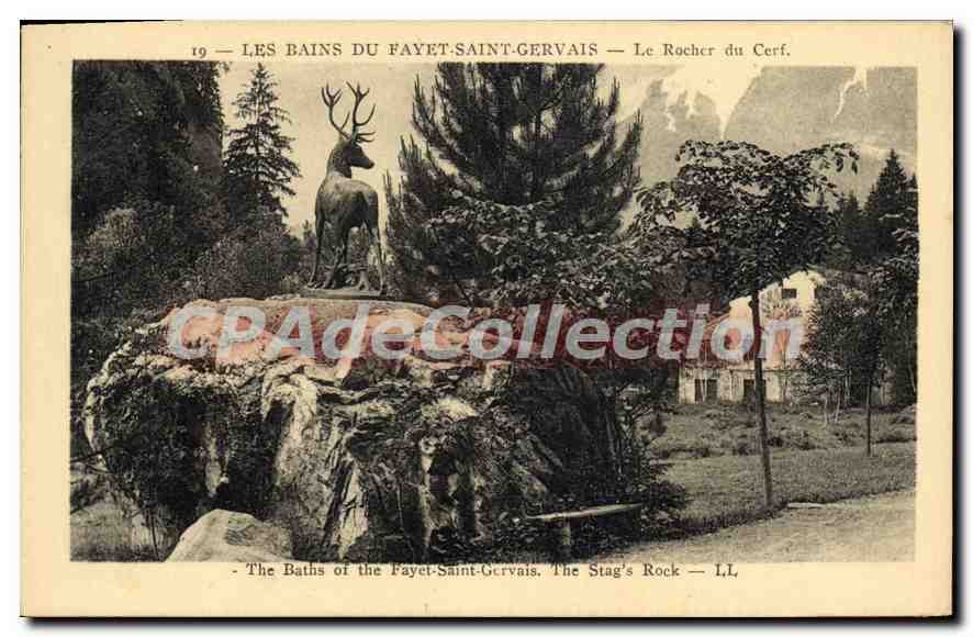 Les Bains du Fayet-Saint-Gervais — Der Felsen des Hirschs — LL