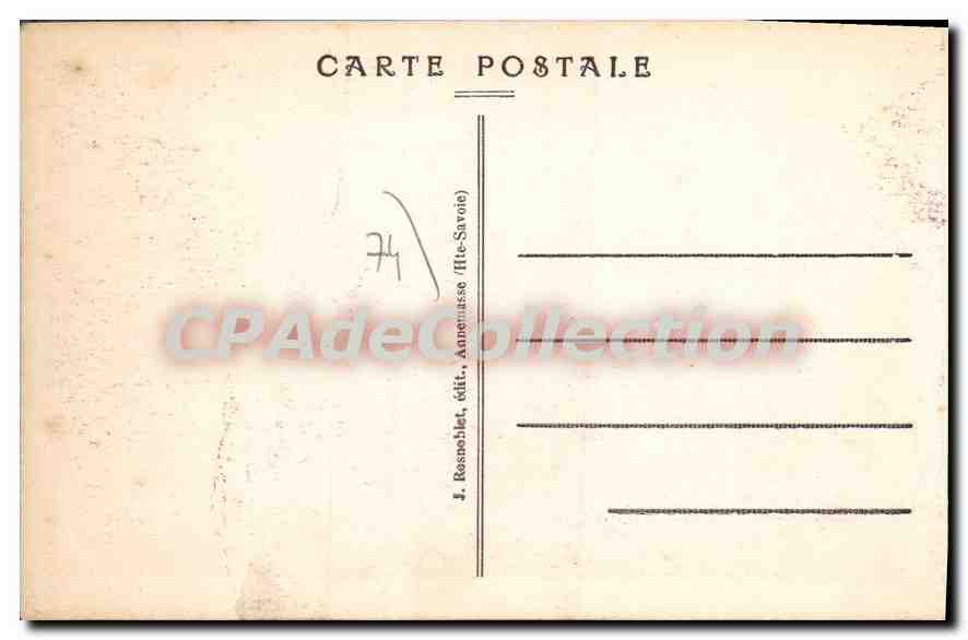 Chemin de fer du Mont Blanc conduisant au Col de Voza et au Glacier de Bionnassay — J. Rosnoliet, Annemasse (Haute-Savoie) — Reverso