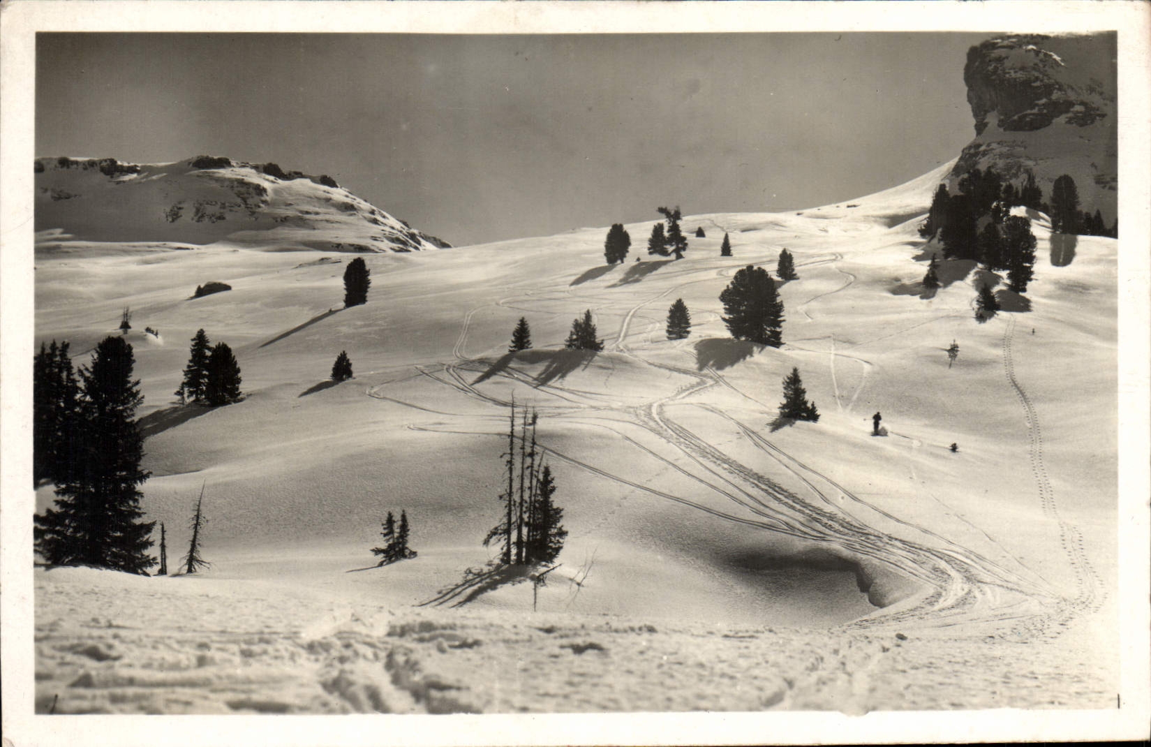 Flaine (Haute-Savoie) — Piste de descente du Désert de Platé — éditeur : Chêne, Serge Fatio