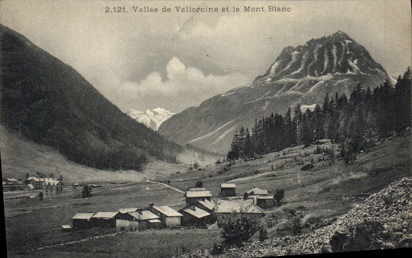 Vallée de Vallorcine et le Mont Blanc — 2.121 — Éditeur non identifié