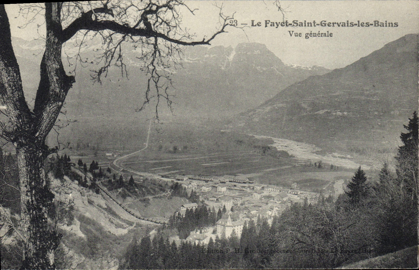 Le Fayet-Saint-Gervais-les-Bains — Algemene uitzicht — Uitgave P. H. Gross, Genève
