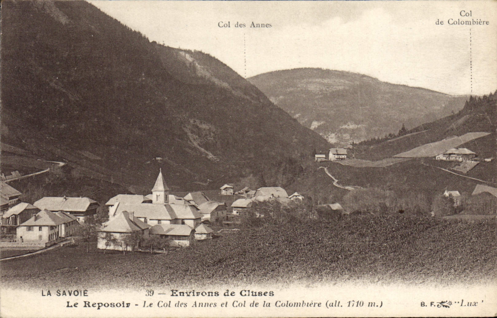 Der Ruheplatz — Umgebung von Cluses — B.F. Lux