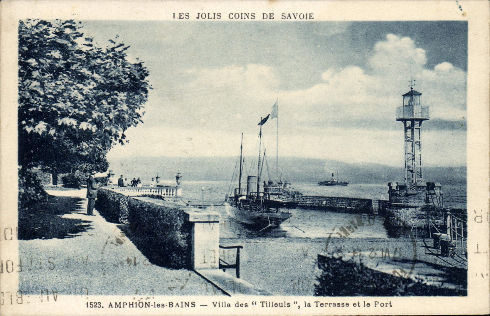 Amphion-les-Bains — Villa des "Tilleuls", la Terrasse et le Port — Les Jolis Coins de Savoie