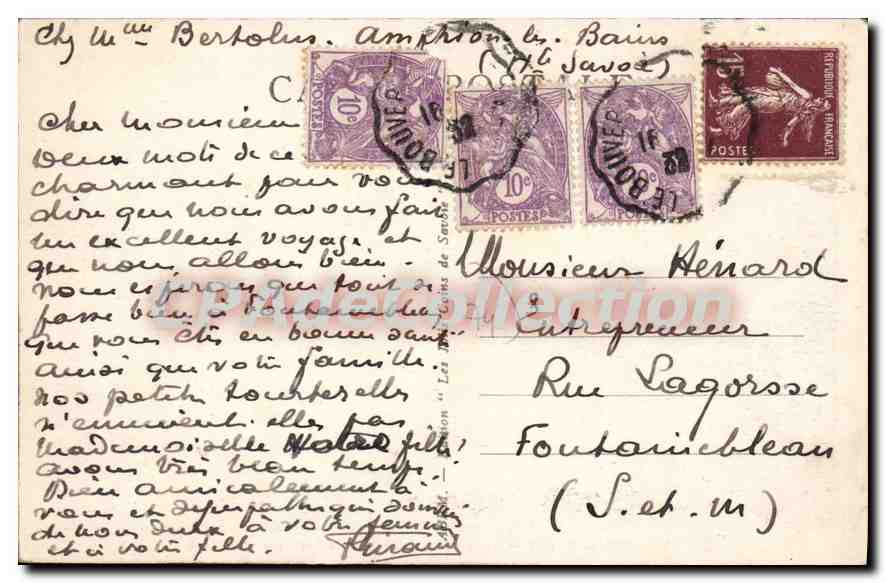 Amphion-les-Bains — Villa des "Tilleuls", la Terrasse et le Port — Les Jolis Coins de Savoie — Achterkant