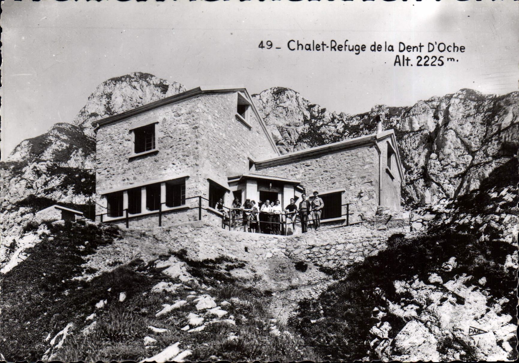 Chalet-Refuge de la Dent D'Oche — H. 2225 m. — PAC Bruna, 6 rue Servient, Lyon