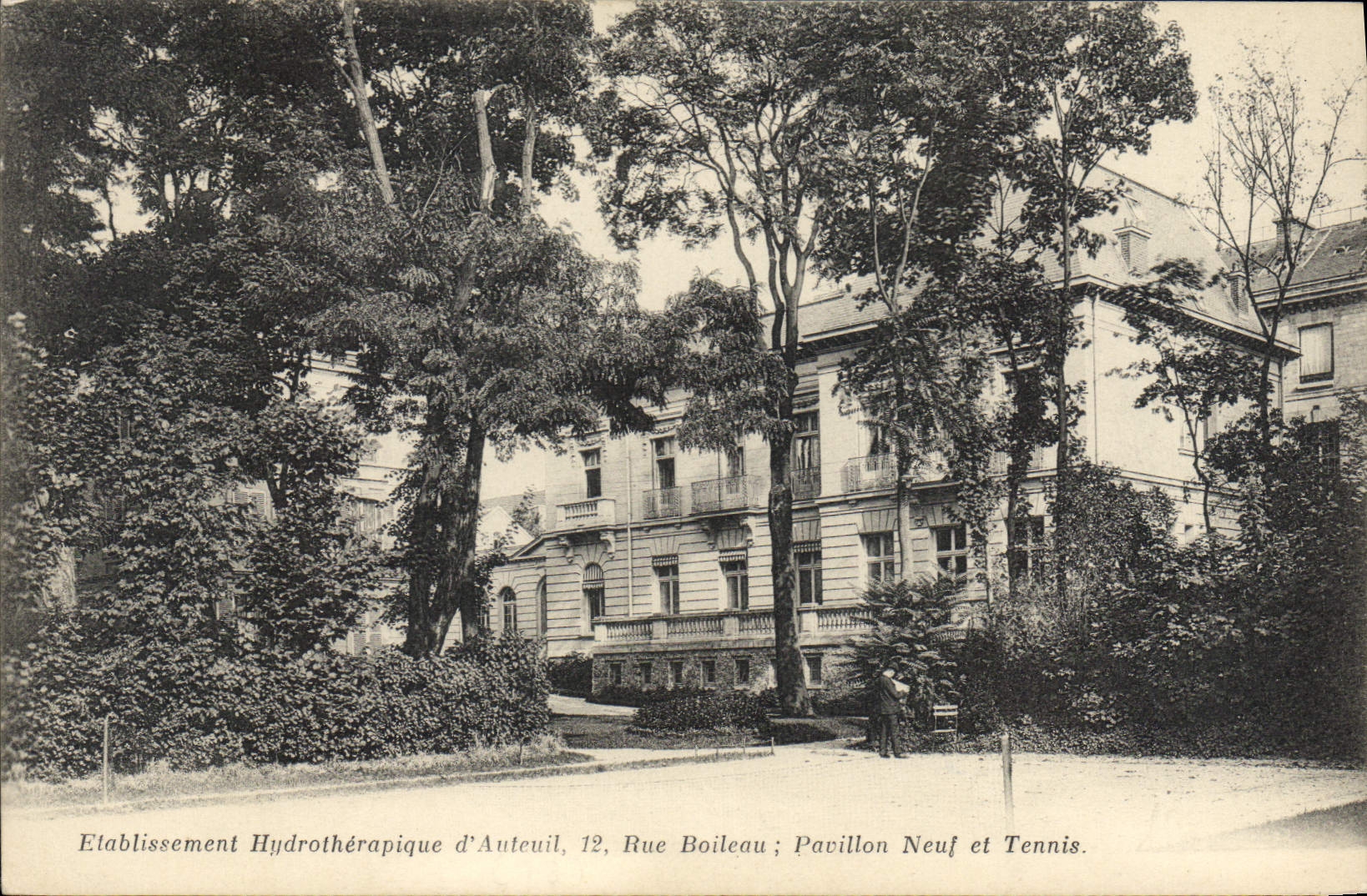 Établissement Hydrothérapique d'Auteuil — Pavillon Neuf et Tennis — 12, Rue Boileau