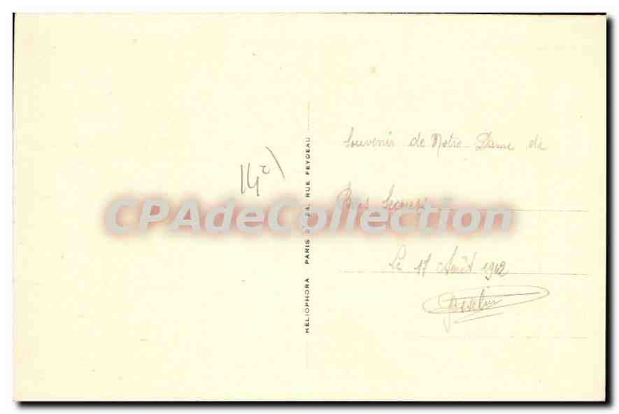 CPA Hopital Notre Dame De Bon Secours salle d'opération — Verso