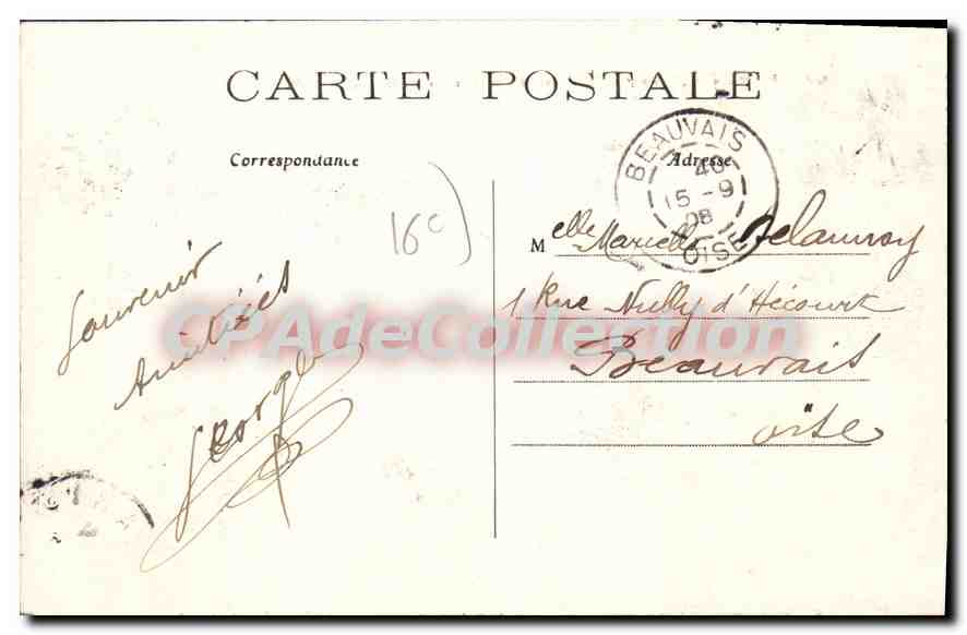 CPA Paris Passy Le Pont Du Metropolitain — Rückseite
