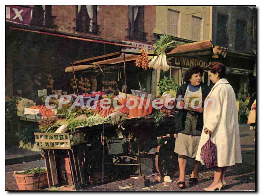 Marchande des quatre-saisons — rue Mouffetard — PANORAMAS, rue Mabillon, Paris