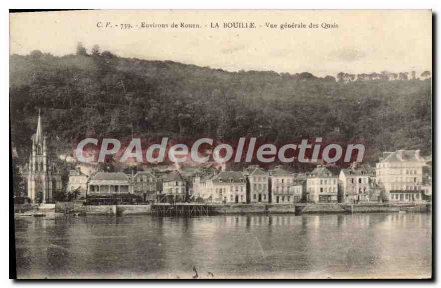 CPA La Bouille Vue Generale Des Quais