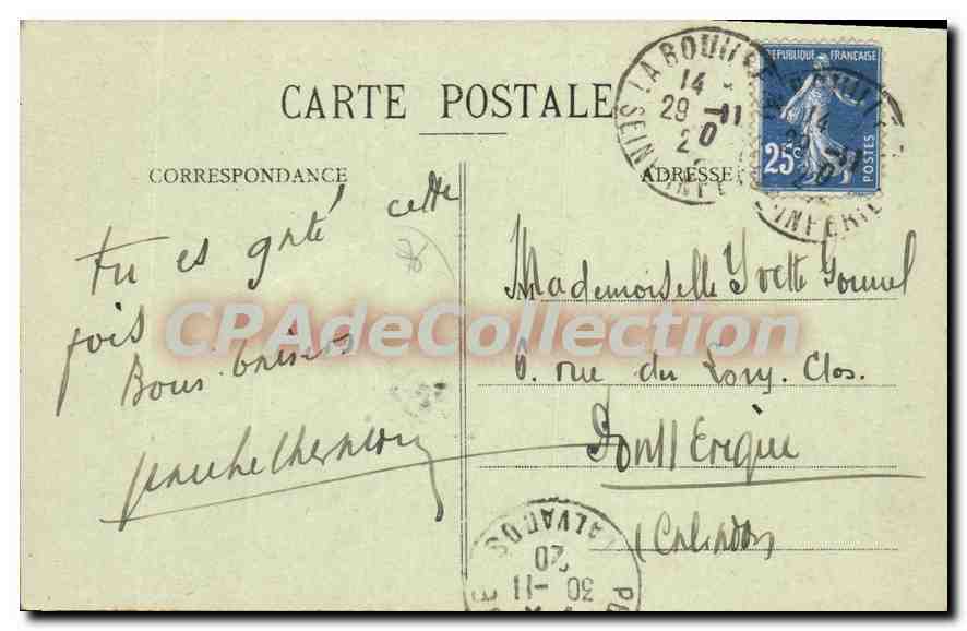 CPA La Bouille Vue Generale Des Quais — Rückseite