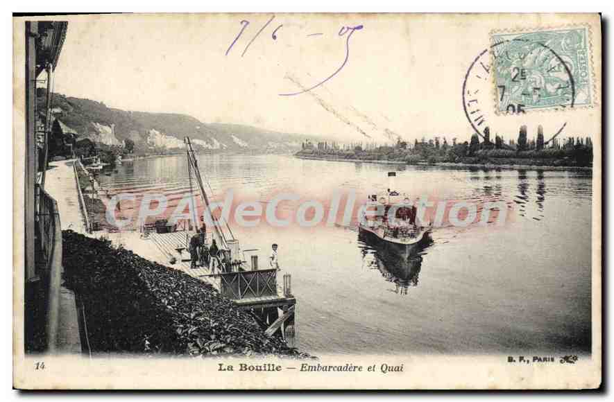 CPA La Bouille Embarcadere Et Quai